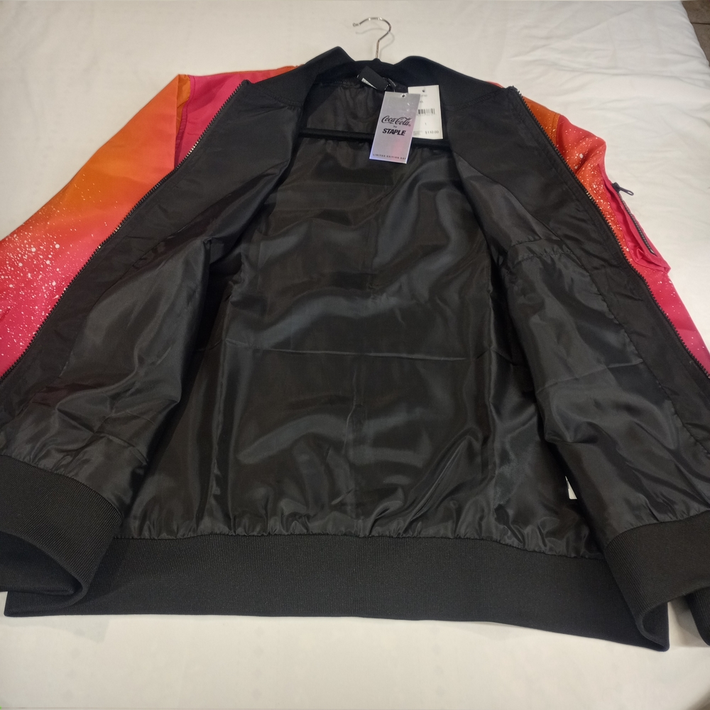 Coca-Cola Staple Men's Limited Edition Varsity  Zip Up Colletion Jacket L NWT - Picture 8 of 16